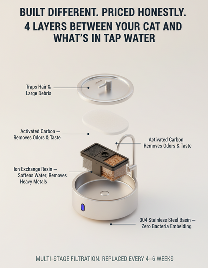 Whisker Well™ Filtered Cat Fountain